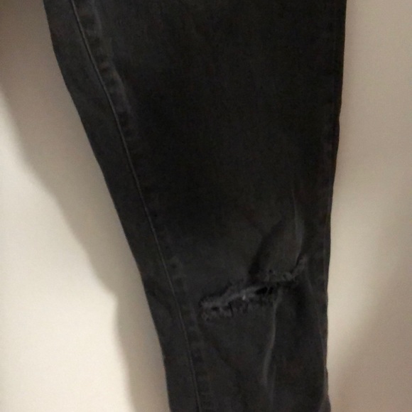 DARK GREY PAIGE DISTRESSED JEANS - Picture 3 of 5